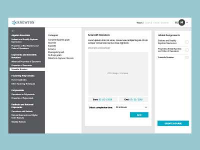 Assignment Creation Wireframe design process flow ui ux ux design wireframe