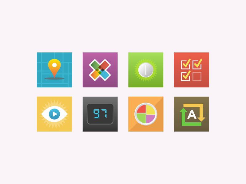 iOS Home Screen Icons by Dan McGorry on Dribbble