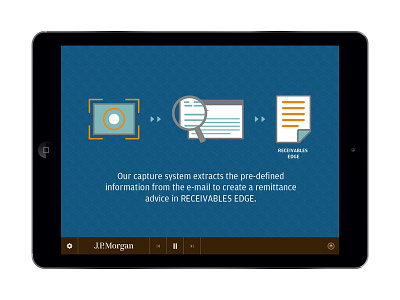 J.P. Morgan Sales Demo design finance icons infographics ipad mobile