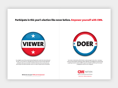 Proposed print ad for CNN