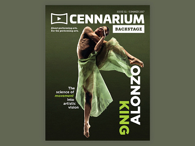 Cennarium Backstage Cover 2017 - Typography arts color design editorial print type typography