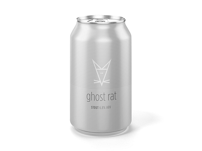 Ghost Rat Beer color design fun icons logo self initiated type