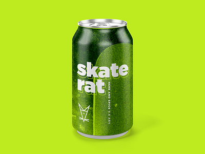 Skate Rat beer beer packaging branding design icons illustration type typography