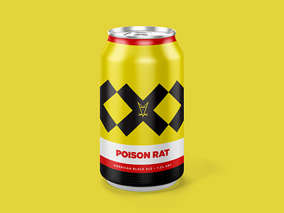 Poison Rat beer beer packaging color design illustration logo typography