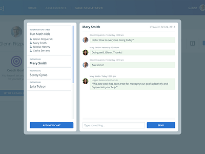 Teaching Assessment Product - Chat Module color design edu education product product design type ui uidesign