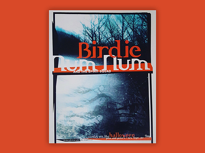 From the archives: Birdie Num Num and the Spirit Squad color design music poster poster art type typography