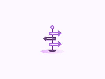 Wayfinding Icon Exploration branding design icons illustration purple ui website