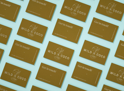 Business Cards for Wild & Coco branding branding design branding designer business card business card design coconut graphic design identity logo logotype visual design visual identity