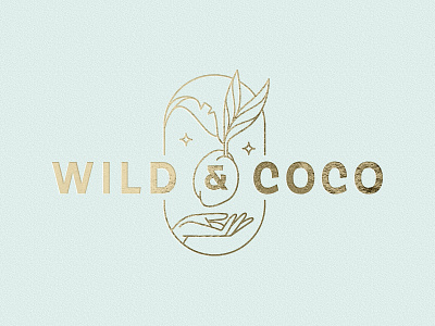 Wild & Coco Logotype branddesign branding branding agency branding design branding designer coconut graphic design identity illustration linear logo logotype simple vector visual design