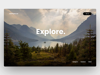 Explore Parallax adventure animation concept explore nature parallax parallax website website