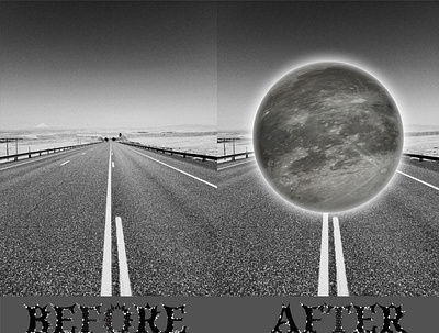 Moon On the Road - Art By AHK adobe artbyahk background design graphic design illustration logo moon moon on the road art by ahk on poster road the