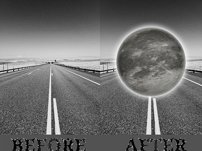 Moon On the Road - Art By AHK