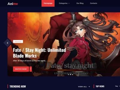 Anime MySite.com 3d animation branding css custom website ui web templates
