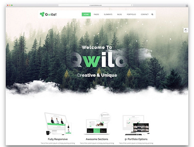 Qwilo.com Create your site 3d animated website animation custom website website
