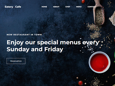 Eatery.cafe.in 3d animated website animation css custom website design illustration logo ui website development