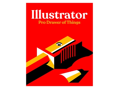 Illustrator illustrator pencil poster sharpener vector