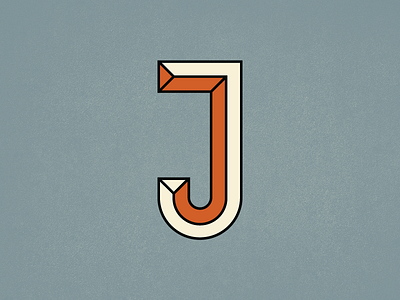 J character illustration j jeremy letter typography vector