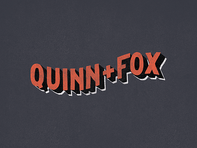 Quinn + Fox banner fox hand illustrated hand lettering handcrafted handillustrated handlettering quinn and fox typography