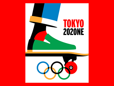 Tokyo 2020NE - Olympic Skateboarding illustration olympics poster skateboarding tokyo vector