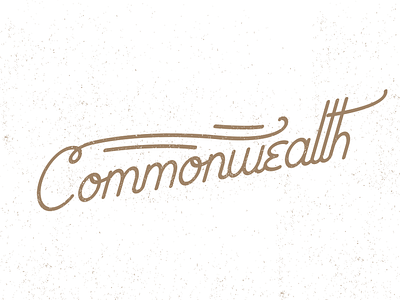 Commonwealth commonwealth design gold golden illustration kentucky script typography vector
