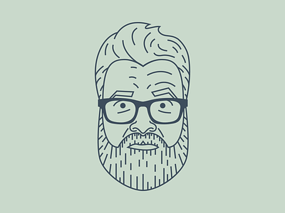 Neil Degraide avatar beard glasses illustrator neil degraide vector warby parker