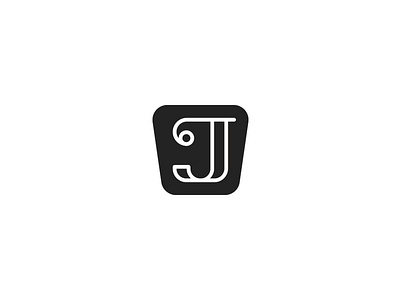 J badge brand j logo lucent simple vector