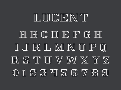 Lucent design display font lucent type typeface typography