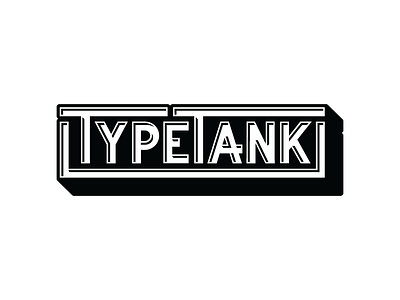 Type Tank logo project tank type type tank typography