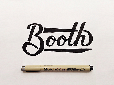 Booth booth hand lettering lettering logo motorcycle