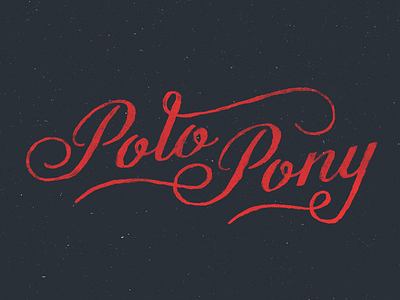 Polo Pony horse lettering polo polo pony pony script typography watercolor