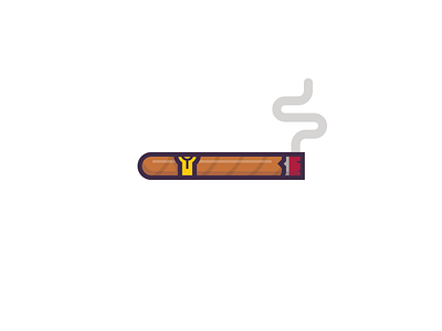 Dailly - A New Project cigar daily icon illustration smoke the dailly vector