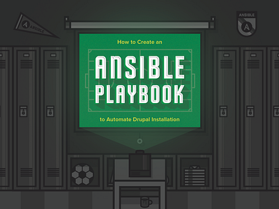 Ansible Playbook ansible badge coffee illustration locker pennant playbook projector ubuntu