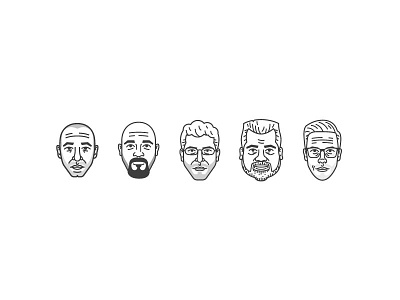 The Squad avatar character crew fused illustration squad vector web hosting