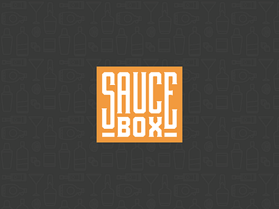 Sauce Box box brand cocktail icons identity illustration logo mail newsletter recipe sauce sauce box