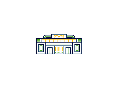 State building building falls church icon illustration recycle virginia