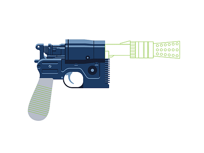 Blaster WIP blaster gun han solo illustration movie star wars vector wip