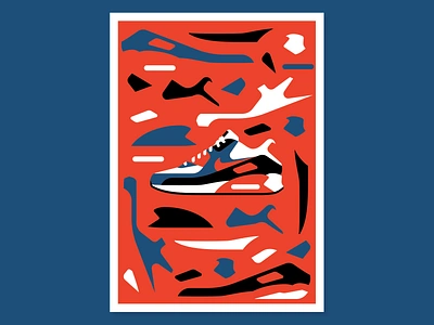 Air Max 90 airmax illustratino nike shoe vector