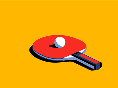 Ping Pong ball illustration paddle pingpong sport vector