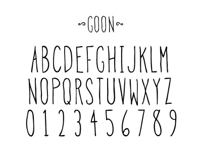 Goon Typeface font goon hand drawn typeface lettering made for over typeface typography