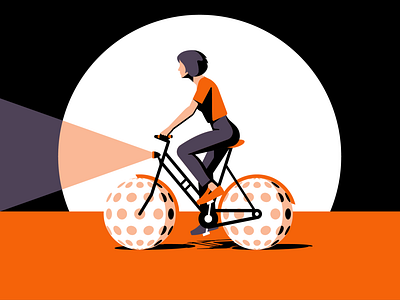 Bicyle bicycle bike girl illustration vector