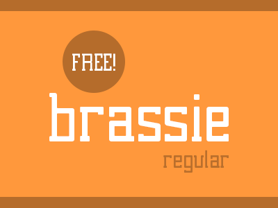 Brassie Regular Free free font brassie regular font free