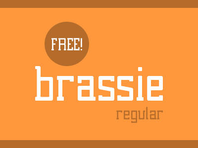 Brassie Regular Free brassie font free free font regular