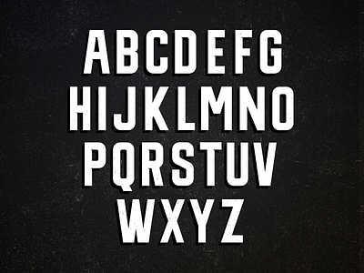 Friday Letters alphabet font letters sans