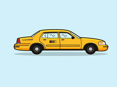 Taxi cab car nyc taxi yellow