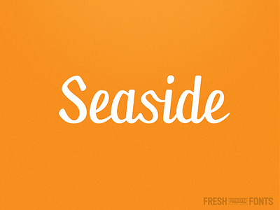 Seaside Font font handlettering ligatures script seaside type