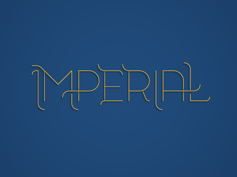 Imperial Type ligatures swashes imperial hand lettering typography