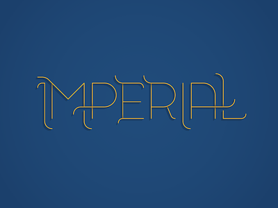 Imperial Type hand lettering imperial ligatures swashes typography