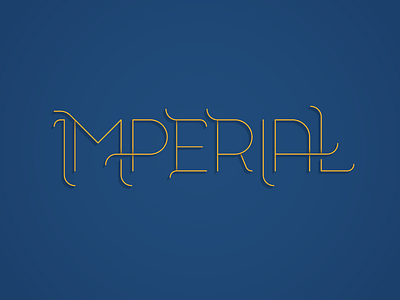 Imperial Type hand lettering imperial ligatures swashes typography