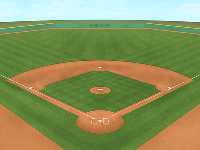 Baseball Field Asset bases depth dirt fence field gamechanger grass product sky sports