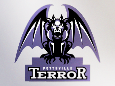 Terror Logo gargoyle logo sports branding terror